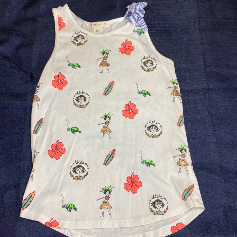 Cute little girls tank top